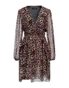Vanessa Scott Woman Mini Dress Fuchsia Size M Viscose, Silk In Pink
