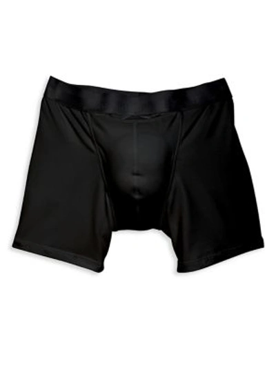 Hom Ho1 Long Boxer Briefs In Black