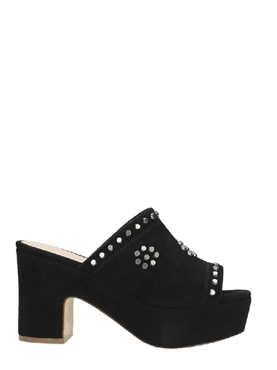 Julie Dee Platform Mule In Black