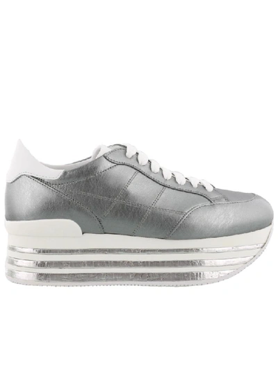 Hogan Maxi H349 Sneaker In Silver