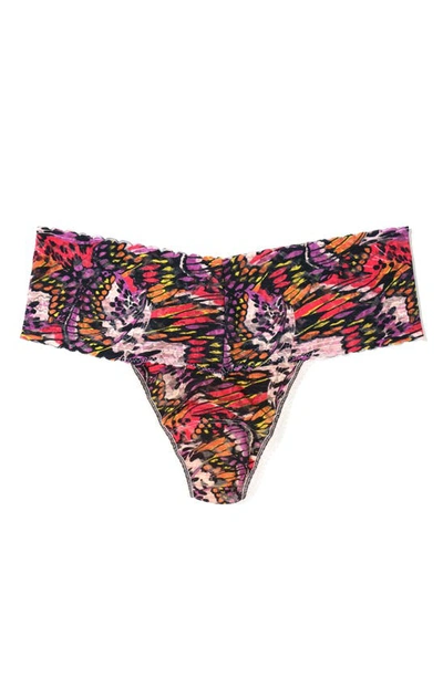 Hanky Panky Daily Lace™ Print Retro High Waist Thong In Multicolor