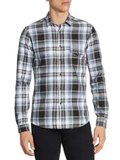 The Kooples Heathered Check Button-down Shirt In Multi