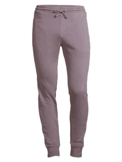 Wahts Cotton & Cashmere Cuffed Sweatpants In Washed Grey