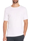 Hanro Sea Island Cotton Crewneck Tee In White
