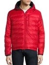 Canada Goose Lodge Hooded Jacket In Red Black