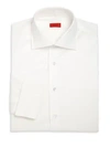 Isaia Regular-fit Tuxedo Shirt In White