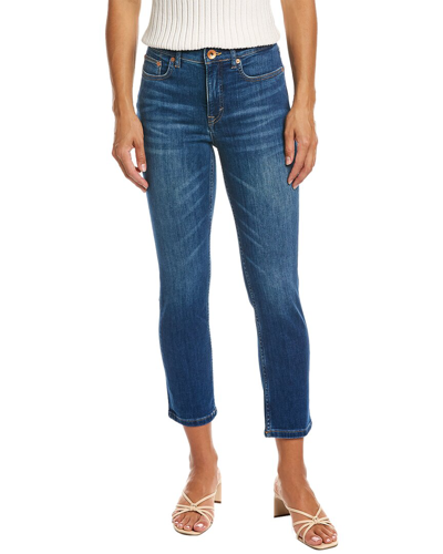 Vineyard Vines Jamie High-rise Straight Crop Jean In Blue