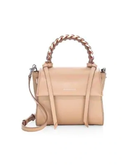 Elena Ghisellini Angel Leather Top Handle Bag In Naked