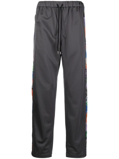 Children Of The Discordance Drawstring-waistband Bandana-print Trousers In Grey