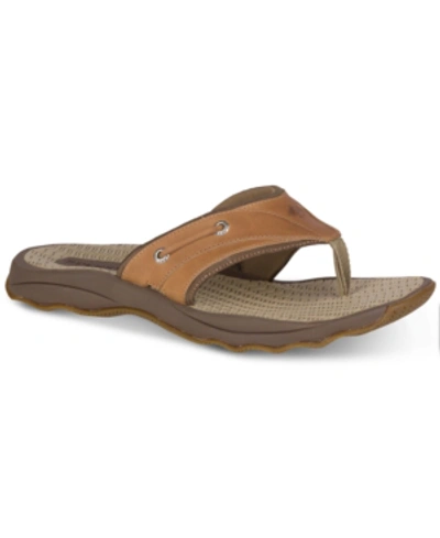 Sperry Men's Outerbanks Thong Sandals Men's Shoes In Tan