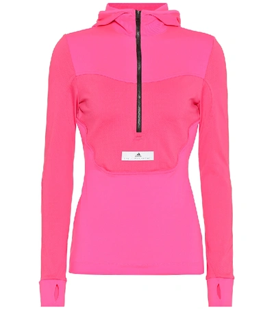 Adidas By Stella Mccartney Run Hooded Top In Pink