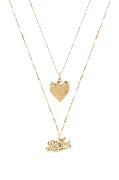 Vanessa Mooney X Revolve Babe Necklace In Metallic Gold