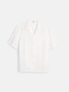 Alex Mill Camp Shirt In Linen In White
