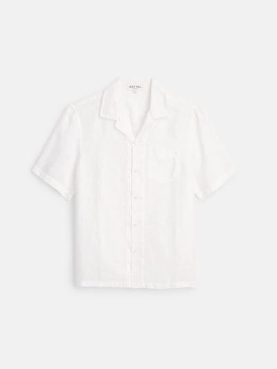 Alex Mill Camp Shirt In Linen In White