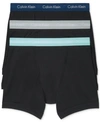 Calvin Klein Men's Cotton Stretch Boxer Briefs 3-pack Nu2666 In Black - Assorted Waistbands