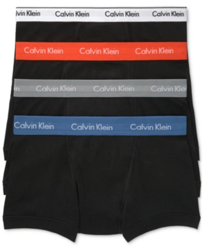 Calvin Klein Men's Classic Briefs 4-pack U4000 In Black - Assorted Waistbands