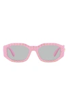 Versace Biggie 53mm Round Sunglasses In Pink