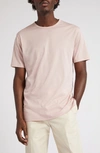 Sunspel Cotton T-shirt In Light Pink