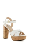 Dune London Jealous Platform Sandal In White