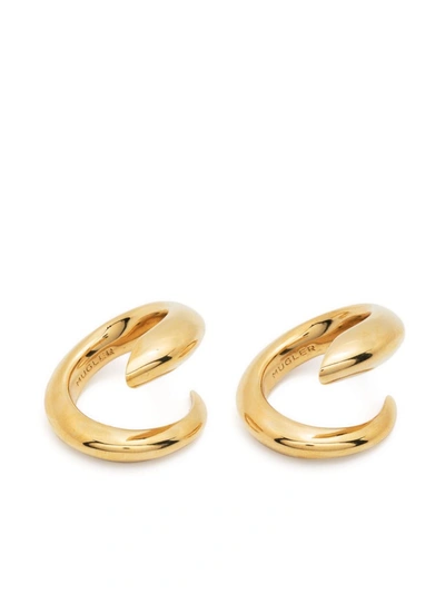 Mugler Open Spiral Ring In Gold