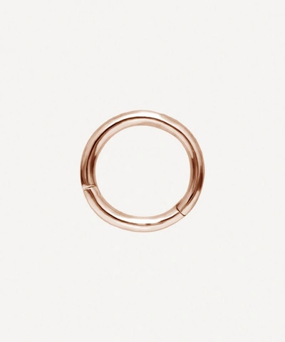 Maria Tash 14ct 6.5mm Plain Single Hoop Earring In Rose Gold
