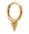 Maria Tash 1/4' Single Spike Non-rotating Hoop Earring In Gold