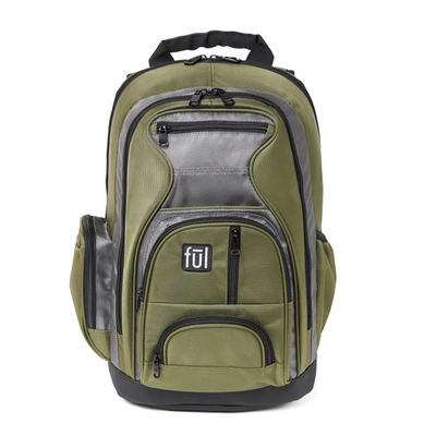 Ful Free Fallin Olive Laptop Backpack Fūl Plush Padded In Black