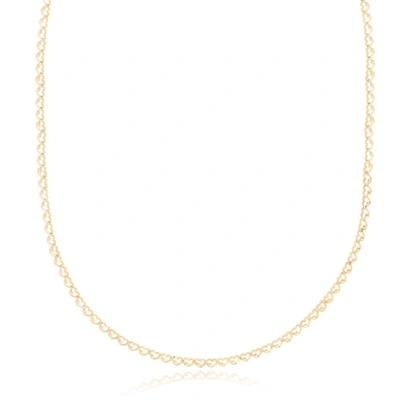 The Lovery Gold Heart Link Necklace
