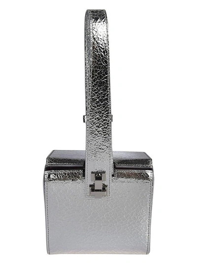 The Volon Box Tote In Silver