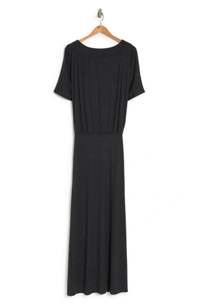 Go Couture Dolman Sleeve Maxi Dress In Charcoal