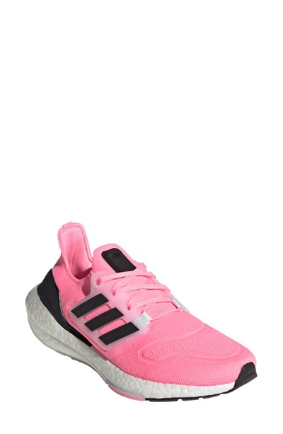 Adidas Originals Ultraboost 22 Running Shoe In Beam Pink/ Core Black
