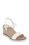 Mia Amore Bradi Espadrille Wedge Sandal In White