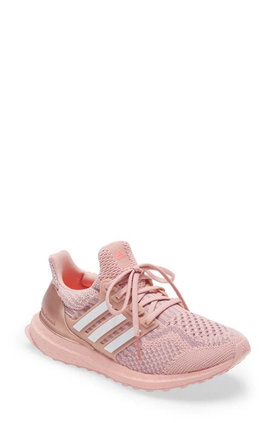 Adidas Originals Ultraboost 5.0 Dna Primeblue Sneaker In Wonder Mauve/ White/ Acid Red