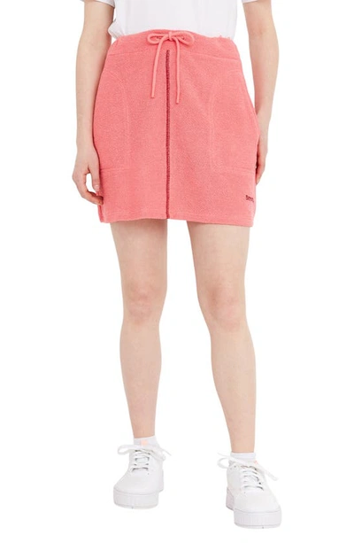 Bench French Terry Seamed Skirt In Tea Rose