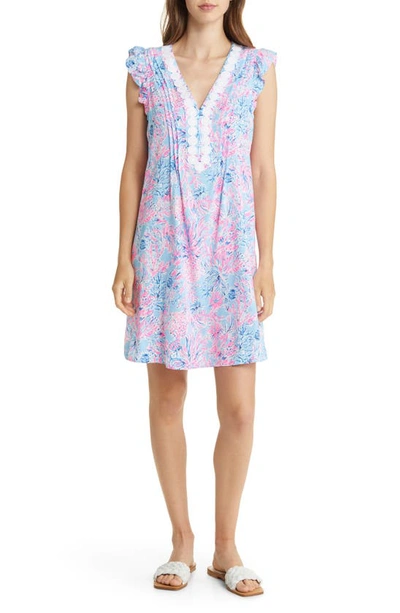 Lilly Pulitzer Joan Tunic Dress In Celestial Blue Seek And Sea