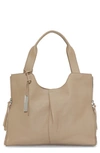 Vince Camuto Corla Leather Tote In Almond Beige