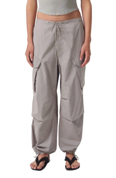 Agolde Ginerva Relaxed Poplin Cargo Pants In Multi