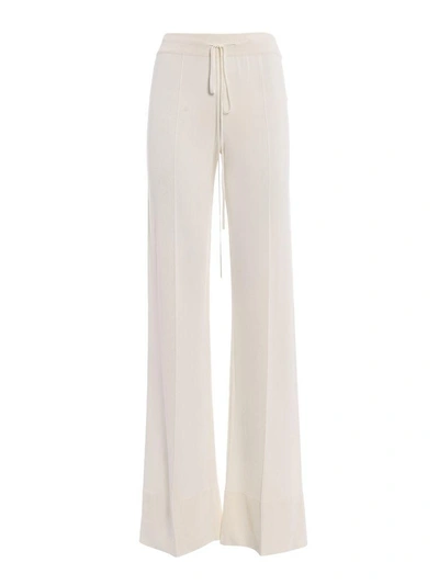 Ermanno Scervino Elasticated Waist Trousers In White