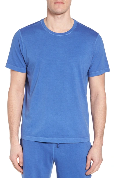 Daniel Buchler Peruvian Pima Cotton Crewneck T-shirt In Cobalt Blue