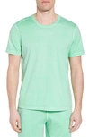 Daniel Buchler Peruvian Pima Cotton Crewneck T-shirt In Lime