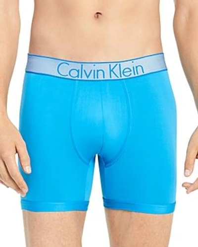 Calvin Klein Customized Stretch Boxer Briefs In Summer Blue