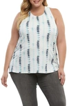 Tart Janalyn Crisscross Back Top In Brushed Stripe