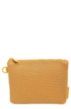 Dagne Dover Small Parker Mesh Pouch - Yellow In Sol Air Mesh