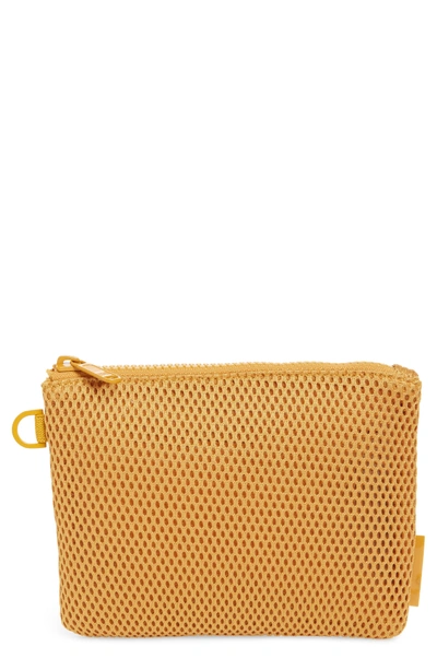 Dagne Dover Small Parker Mesh Pouch - Yellow In Sol Air Mesh