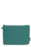 Dagne Dover Scout Large Zip Top Pouch - Blue/green In Palm