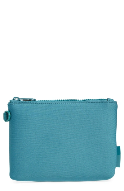 Dagne Dover Scout Small Zip Top Pouch - Blue/green In Palm