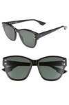Dior Add3 Monochromatic Studded Sunglasses In Black