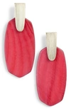 Kendra Scott Aragon Drop Earrings In Red Mop/ Gold