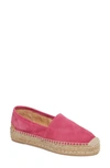 Patricia Green Abigail Espadrille Slip-on In Hot Pink Suede