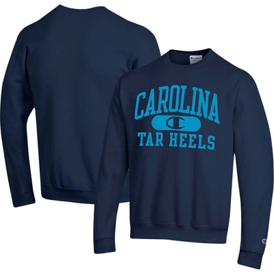 Champion Navy North Carolina Tar Heels Arch Pill Sweatshirt